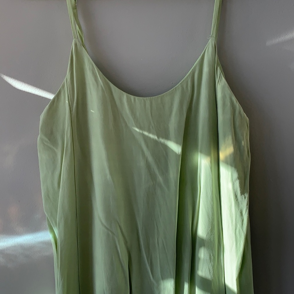 &Other Stories Lime Green Dress